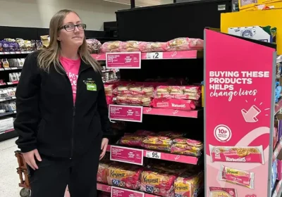 Aisles at Asda might look a bit pink this month as part of a charity campaign. Picture: Asda