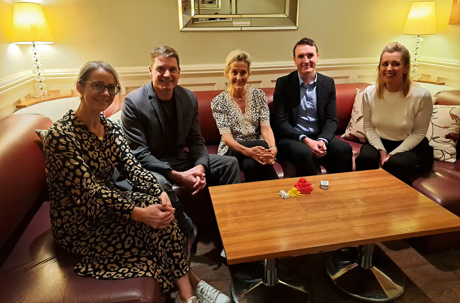 The Baroness with representatives of Singer and the Somerset Chamber