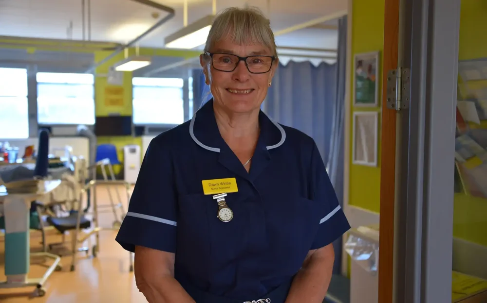Dawn Wintle is retiring after 52 years in nursing, many at Yeovil Hospital