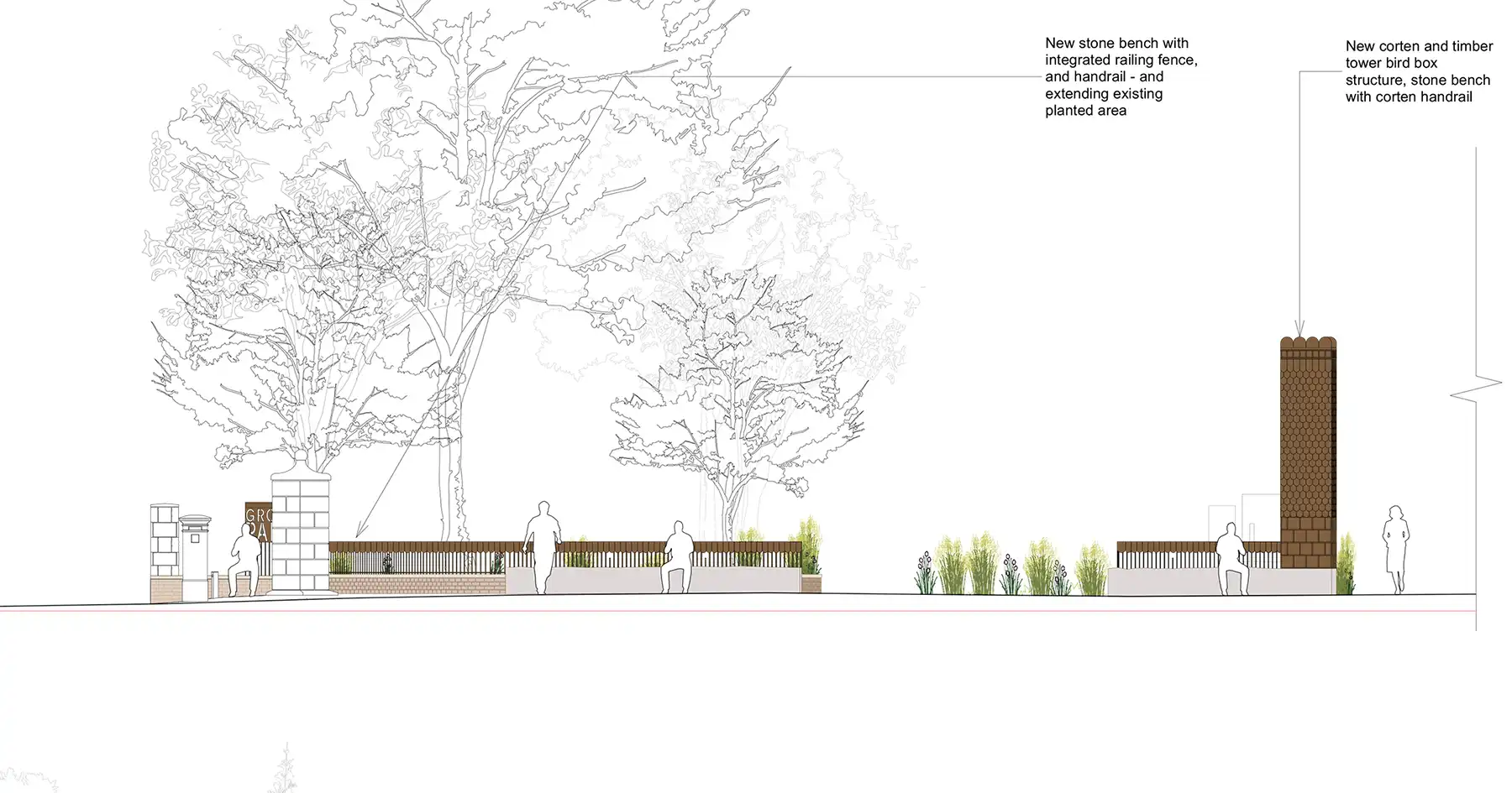 Grove Park would see a number of big changes under the plans. Picture: We Made That/North Somerset Council