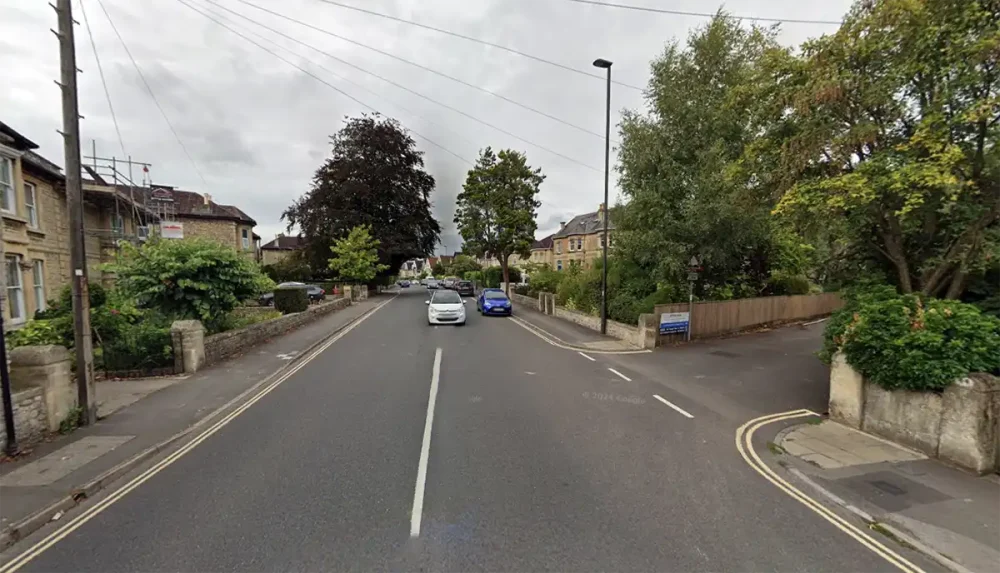 The teen was knocked over in the Newbridge Hill area of Bath. Picture: Google