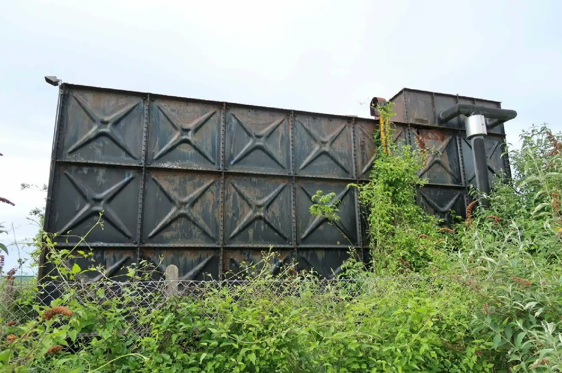 The water tank has been removed from the site off Tone Drive. Picture: LBP/Somerset Council