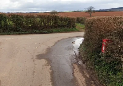 The remote post box at Spaxton is set to be removed, Royal Mail said. Picture: Google