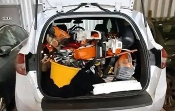 Tools were recovered from a vehicle after thefts in West Somerset. Picture: Avon & Somerset Police