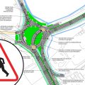 The Dunball roundabout near Bridgwater and the M5 is getting a major overhaul. Picture: Somerset Council