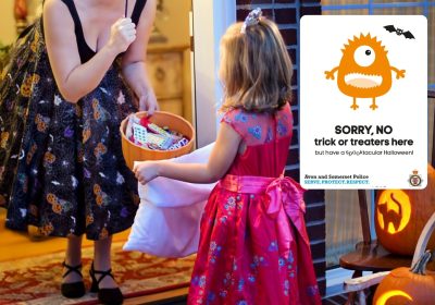 Police are urging people to be respectful of others this Halloween