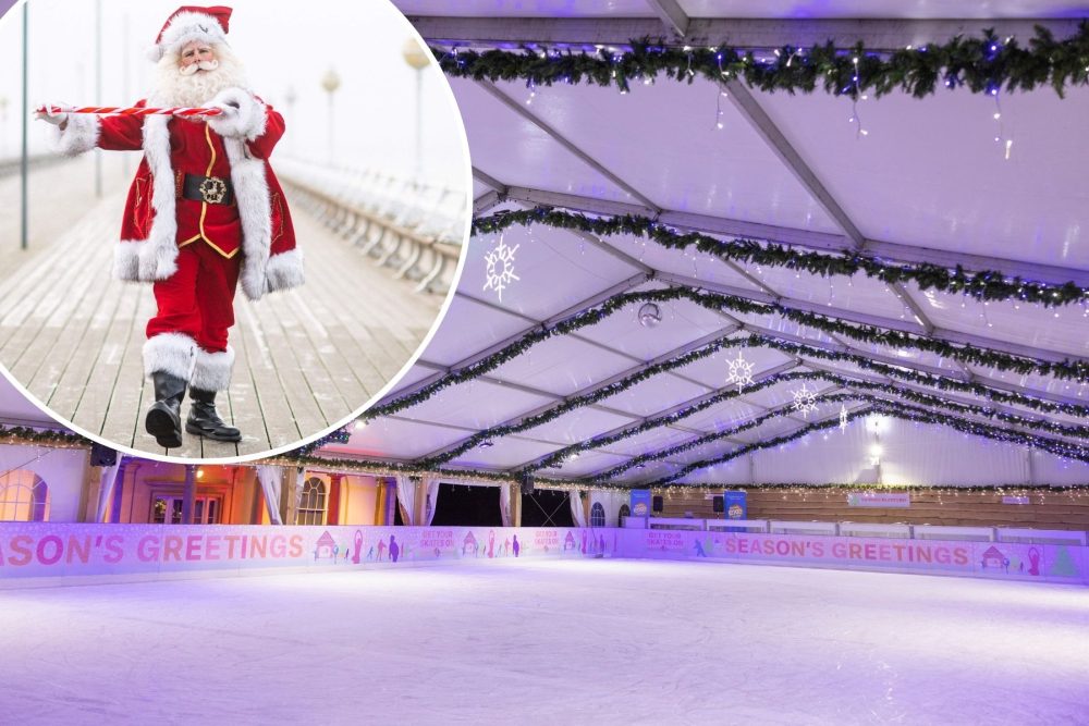 Santas are set to hit the ice at Clarks Village next month in a bid to set a new world record! Pictures: Clarks Village