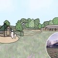 The scheme would see a barn redeveloped and five glamping pods installed. Pictures: NDM Architects/Somerset Council