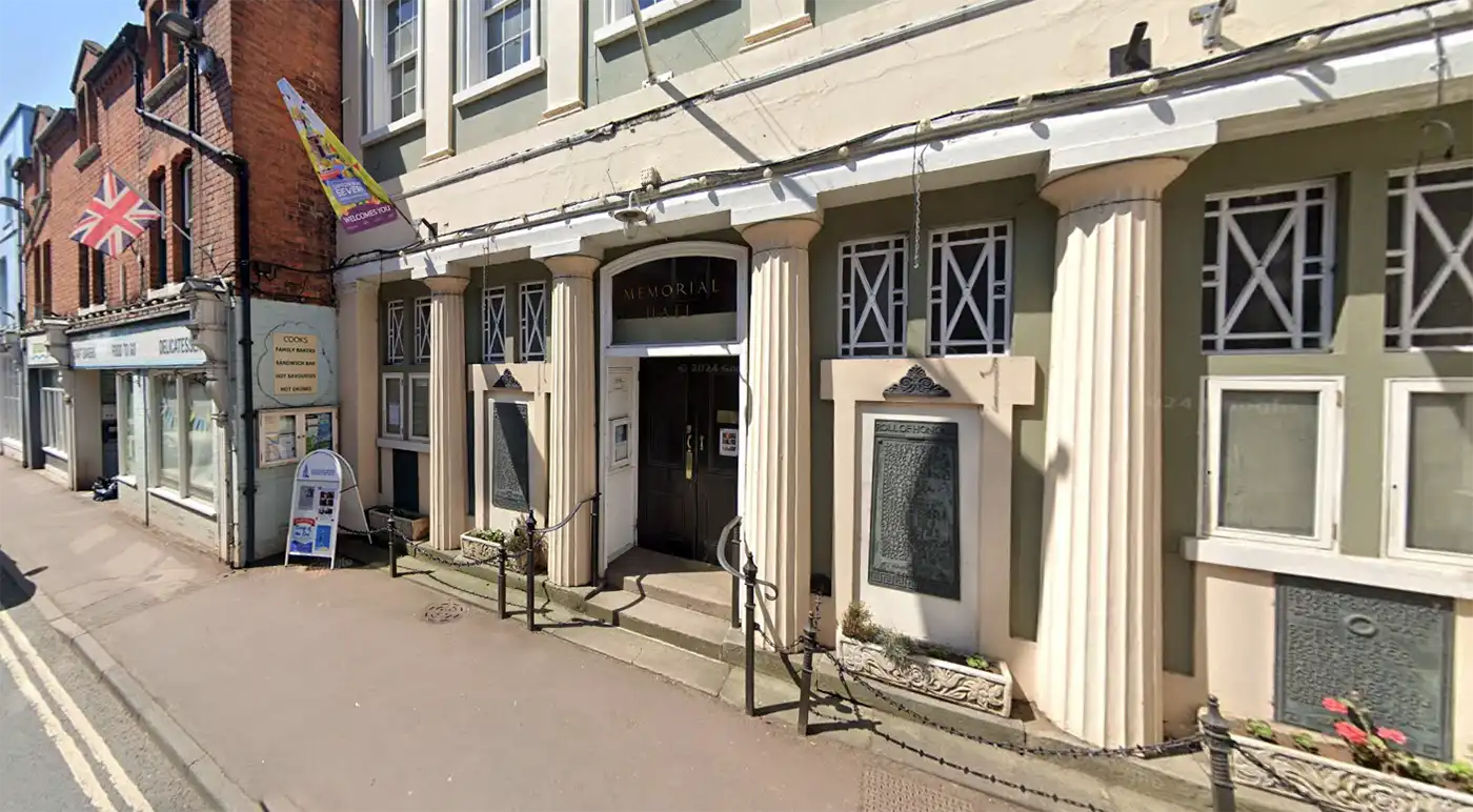 My great-uncle - Albert Hughes - is named on the memorial hall in Upton on Severn, Worcestershire. Picture: Google