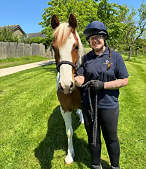 Dakota is now set to start a new life having recovered from his injuries. Picture: World Horse Welfare
