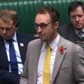 Yeovil MP Adam Dance during his maiden speech in the House of Commons. Picture: Parliament TV