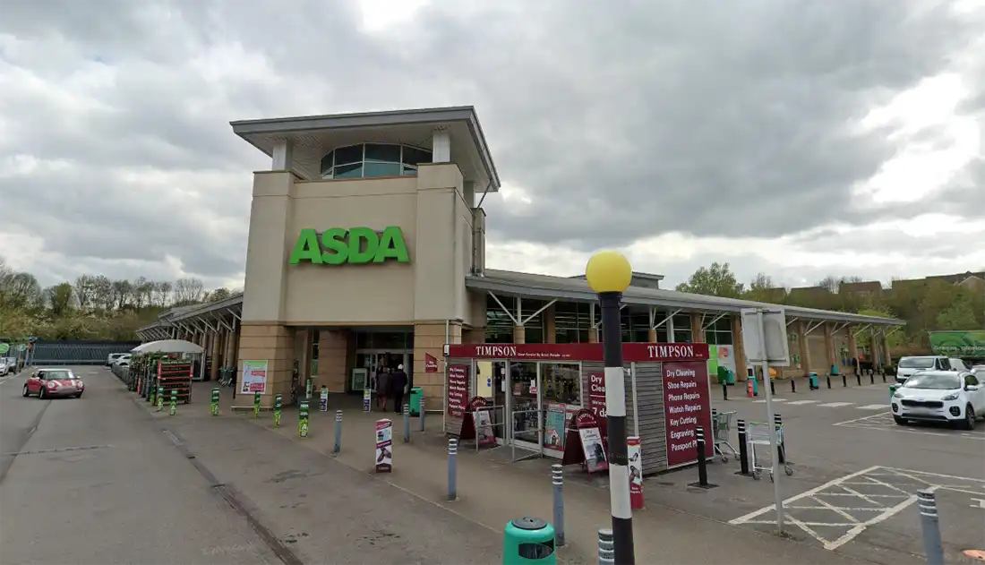 The pair helped two girls at Asda, in Frome. Picture: Google
