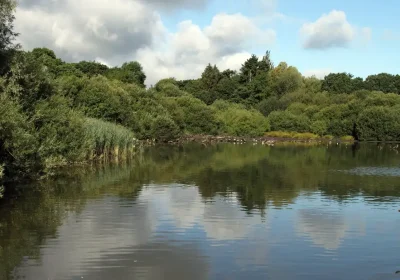 The work will reduce the chances of flooding at Chard Reservoir. Picture: Somerset Council