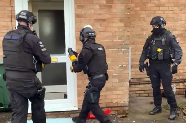 Officers raided a property in Clevedon in Tuesday. Picture: Avon & Somerset Police
