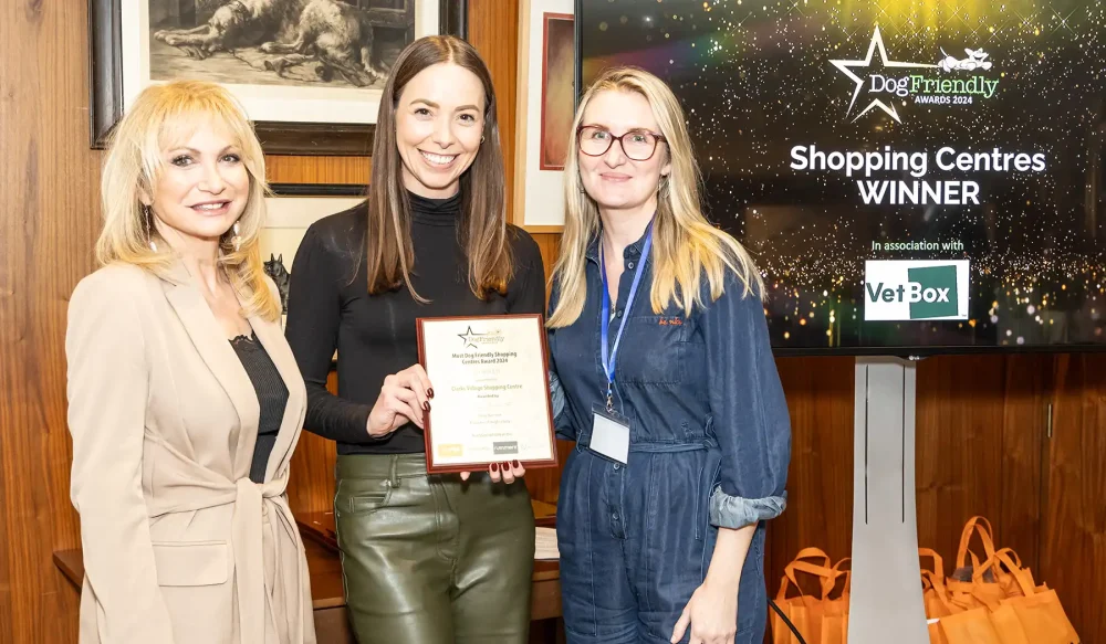 Clarks Village picked up the award during a ceremony at The Kennel Club HQ, in London
