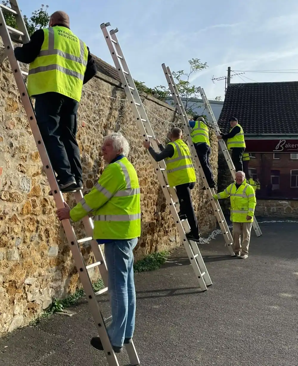 The Ilminster Christmas lights team has been hard at work getting the town ready...