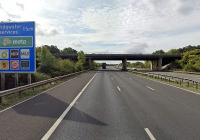 The teenager was hit between junctions 24 and 25, for Bridgwater and Taunton. Picture: Google