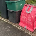 A trial is set to begin with red recycling bags in North Somerset