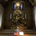 The 14th century barn at SRLM will be decorated and bathed in sound for Christmas. Picture: Paul Jones/Somerset Leveller
