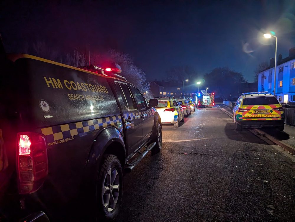The incident saw a multi-agency response Picture: Burnham Coastguard Rescue Team