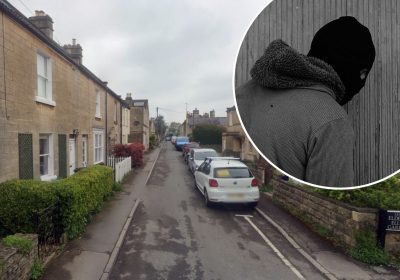 The teens were followed in Tyning Road, Combe Down, by the group