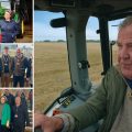 Jeremy Clarkson, main picture, led the farmers' protest in London, where Somerset MPs met campaigners