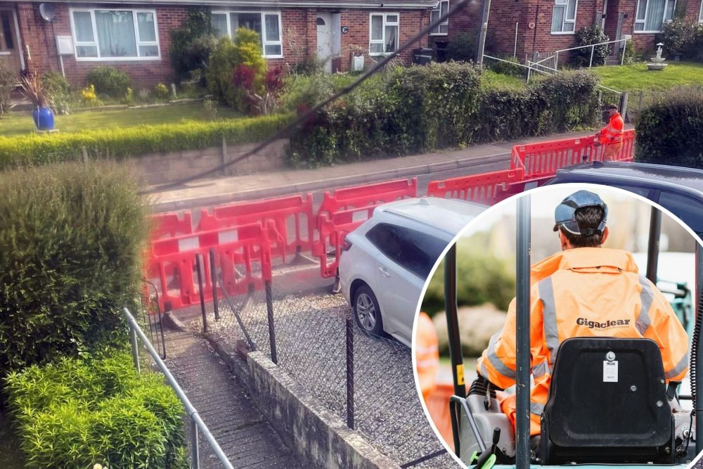 Gigaclear is finishing work in Wincanton - which has seen some mishaps along the way!