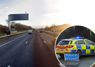 Teen Tamzin Hall, 17, died on the southbound carriageway of the M5 between Bridgwater and Taunton. Picture: Google