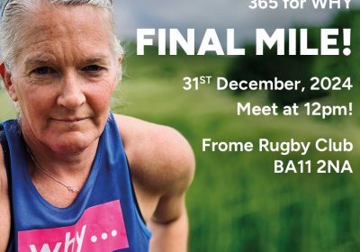 Rachel is expected to be joined by others for the final mile Picture: WHY