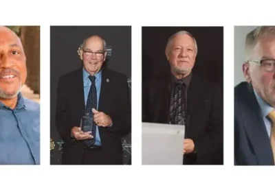 Desmond Brown, Doug Allen, Andy Paget and Gary Haskins (left to right) were all honoured this year Pictures: Avon and Somerset Police
