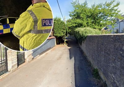 The man was attacked in Hitchin Lane, Shepton Mallet. Picture: Google