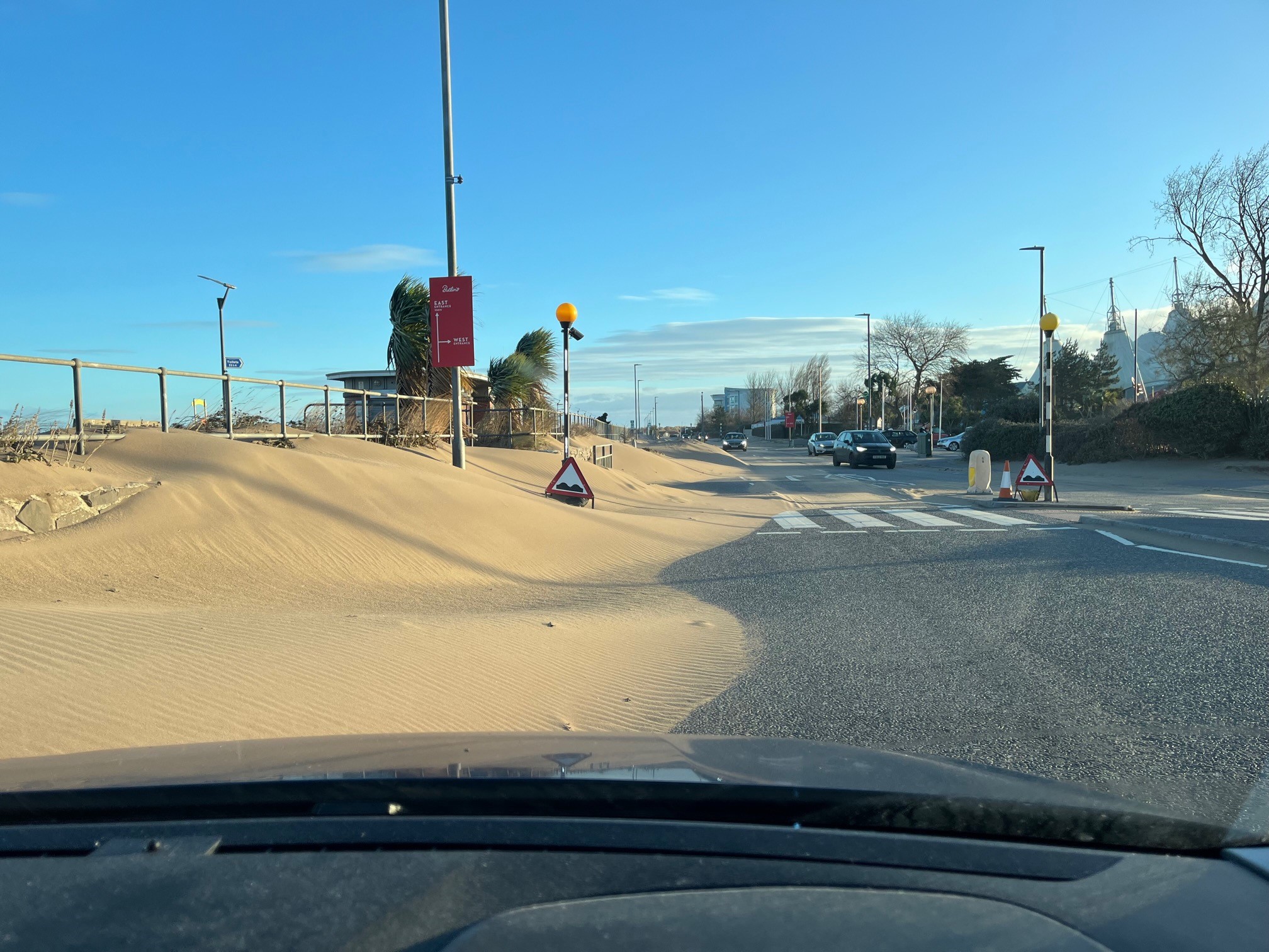 Winds reached up to 90mph on sea fronts Picture: Somerset Council 