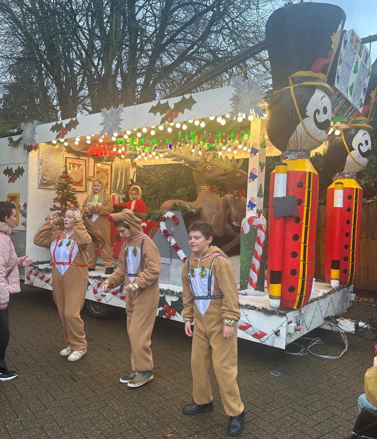 The Christmas float organised by Little Devils Carnival Club Picture: Catherine House Care Home
