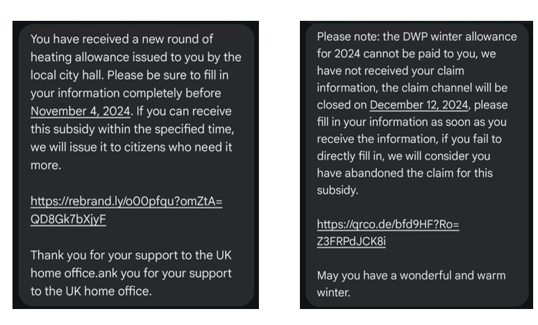 Police said clicking on links could result in personal data being stolen Picture: Avon and Somerset Police