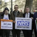 From left: Tim Farron MP, Tony Page, Adam Dance MP, James MacCleary MP and Ian Roome MP, at Downing Street. Picture: Livvi Grant