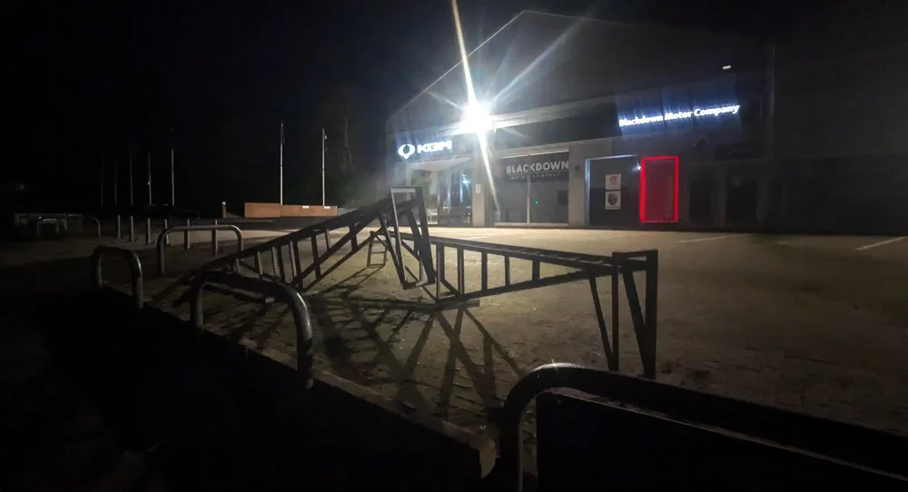 The Blackdown Motor Company site in Walton is empty. Picture: Paul Jones/Somerset Leveller