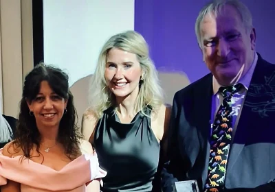 Clare, Dawn and Andre at the NHS England awards ceremony