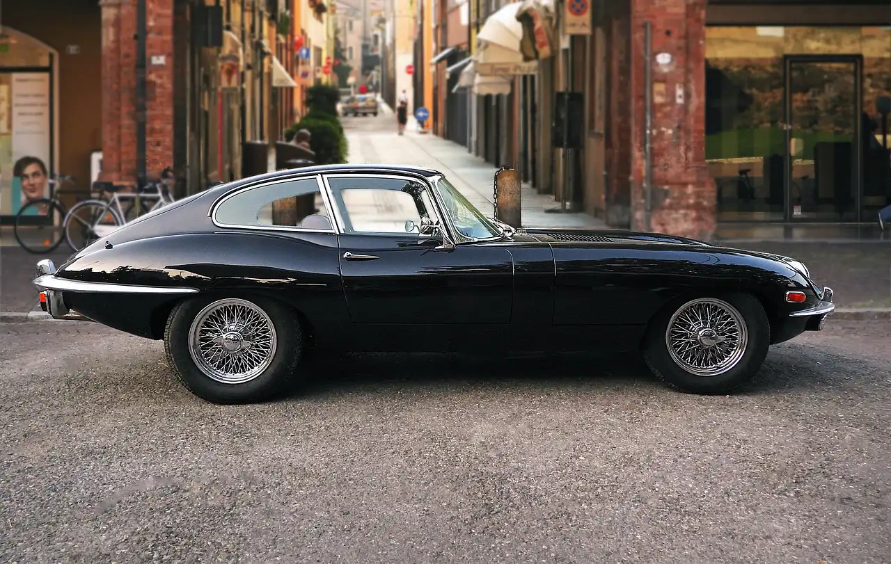 The classic E-Type Jaguar