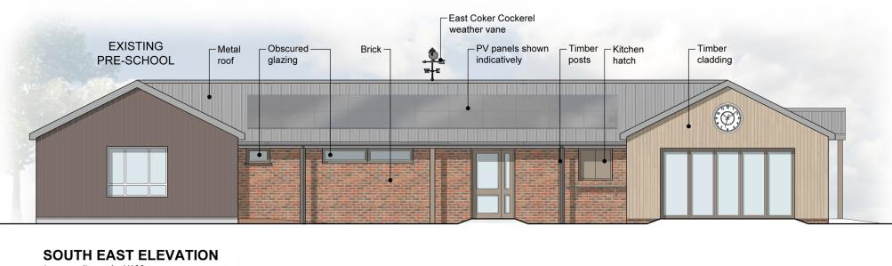 Changing rooms, showers, officials' changing rooms, a kitchen, toilets, and a parish meeting hall are all included in the plans Picture: Boon Brown