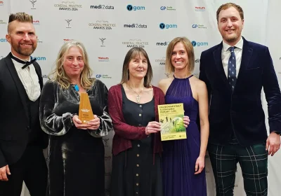 The Frome Medical Practice team collecting another award!