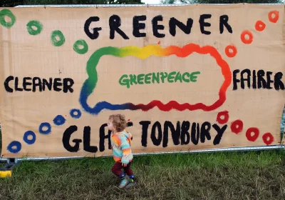 Greenpeace has been a long-term partner of Glastonbury. Picture: Paul Jones/Somerset Leveller