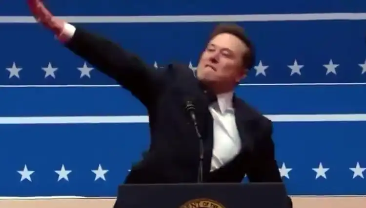 Elon Musk threw what appeared to be a 'Nazi salute' during a speech in support of Donald Trump