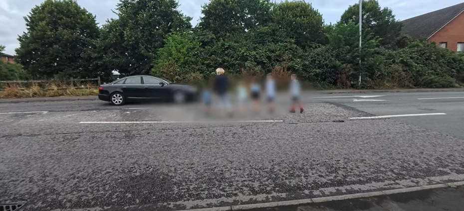 Millstream residents crossing the A39 Picture: Glastonbury Gabriel