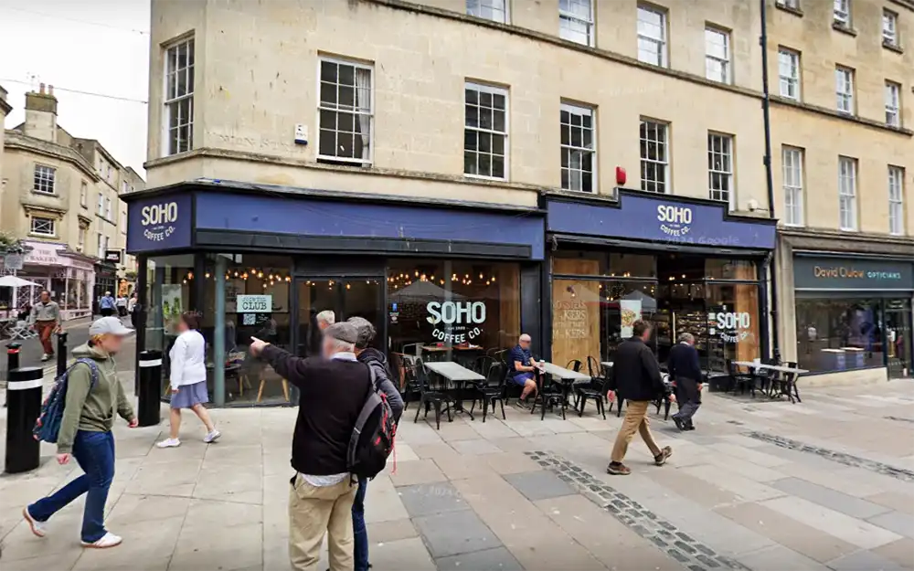 Soho Coffee, in Union Street, Bath, has closed. Picture: Google