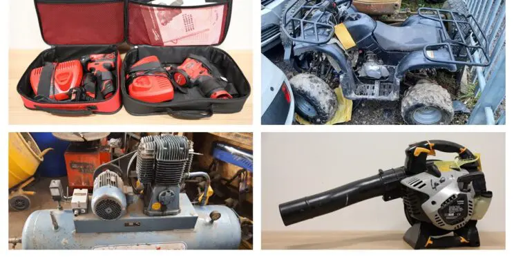 Some of the suspected stolen tools recovered by police Picture: Avon and Somerset Police