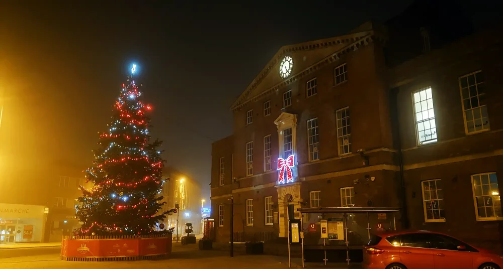 Taunton is set to get more Christmas lights, thanks to a rise in council tax. Picture: Somerset Leveller