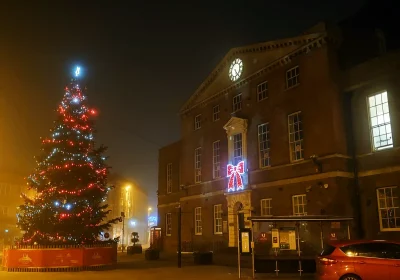 Taunton is set to get more Christmas lights, thanks to a rise in council tax. Picture: Somerset Leveller