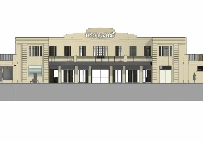 How the revamped frontage at the Tropicana in Weston could look. Picture: KTA/North Somerset Council