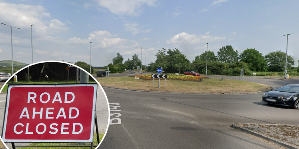 The junction of the B3140 and Love Lane will be resurfaced overnight from Tuesday, January 21 to Tuesday, January 28 Picture: Google