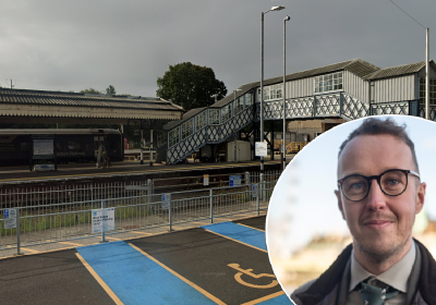 Adam Dance MP (Lib Dems, Yeovil) wants more station across the south west to become step-free Pictures: Google/Adam Dance